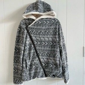 Gray Patterned Women's Jacket
